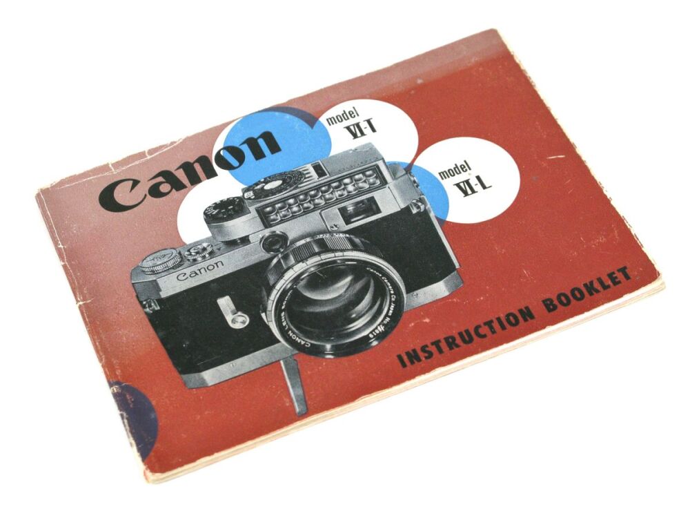 Canon Model VI-T & VI-L Instruction Booklet