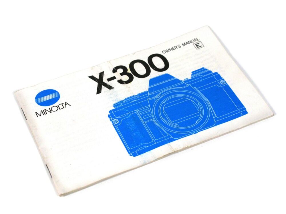 Minolta X300 Owner's Manual