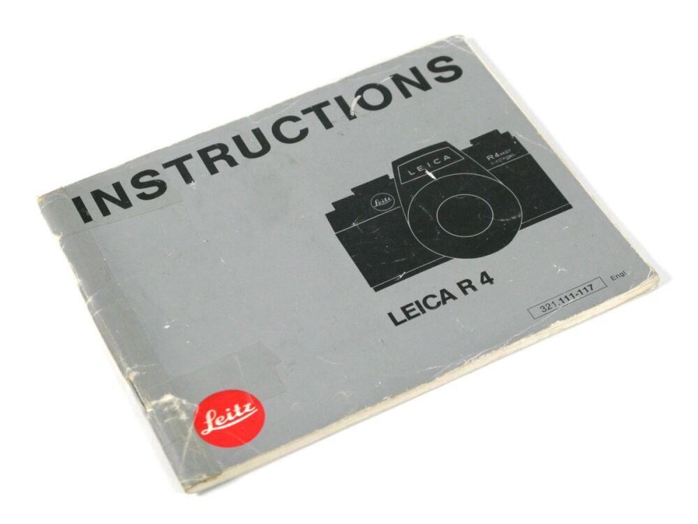 Leica R4 Instructions