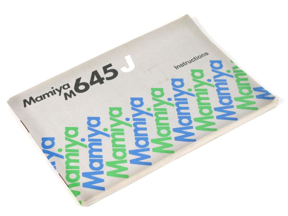 Mamiya M645J Instructions