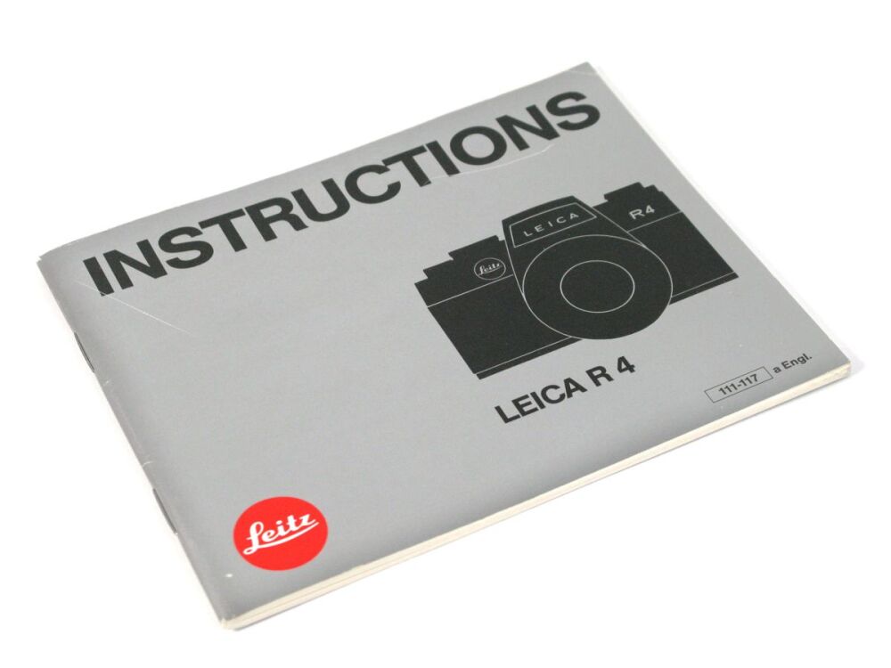 Leica R4 Instructions