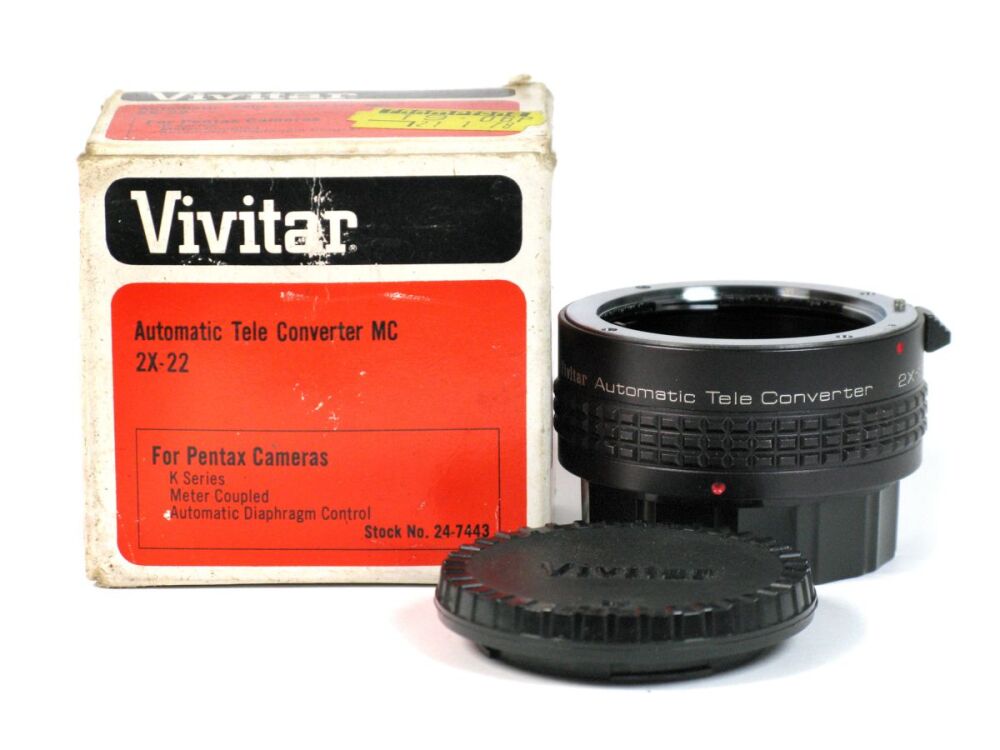 Vivitar MC 2x-22 Auto Tele Converter, for Pentax K