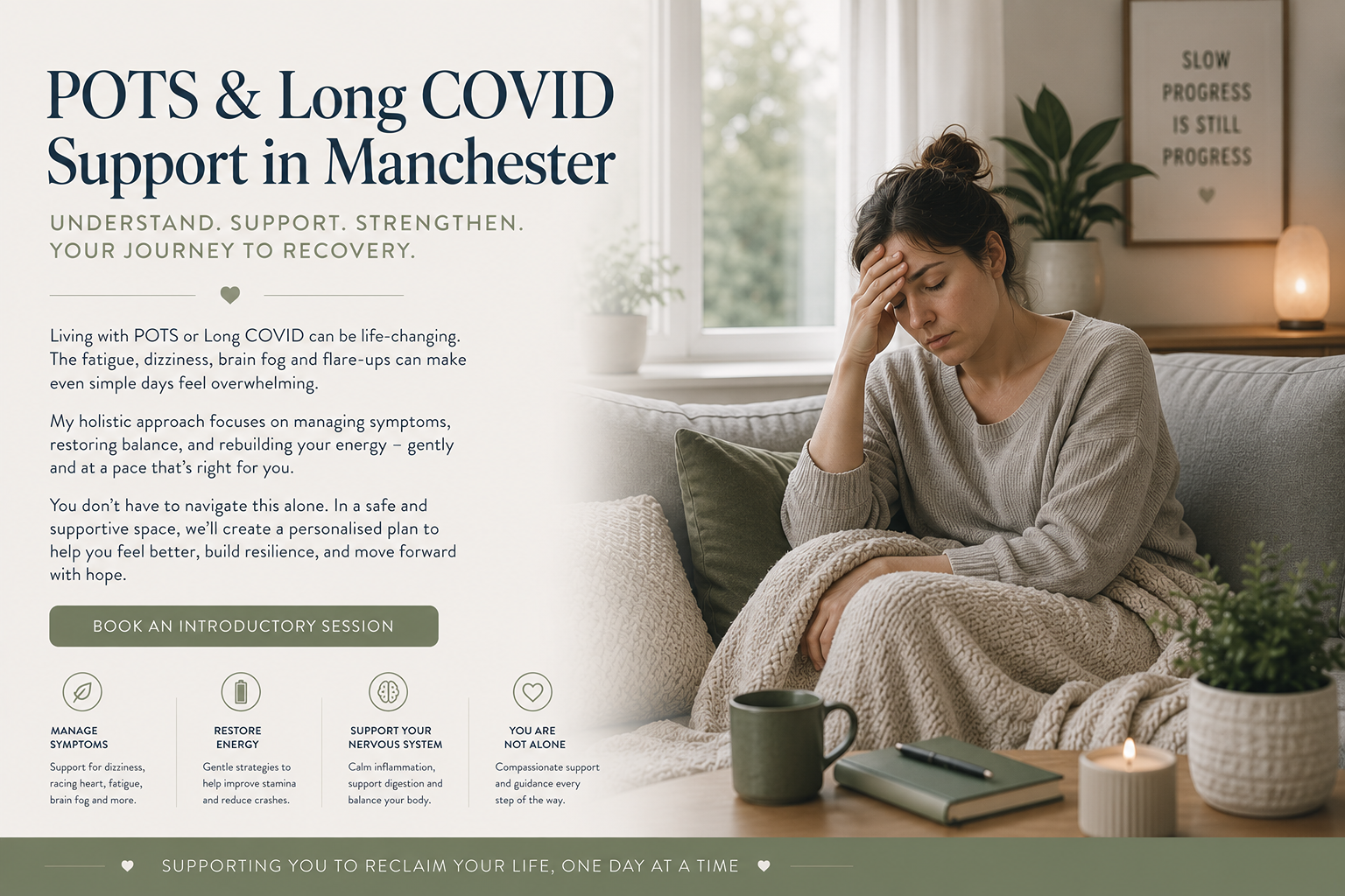Long Covid, POTS and fatigue wellbeing support at Hyperbaric House in Sale, Trafford, Manchester.