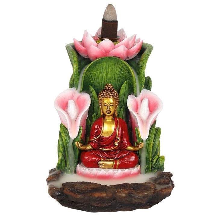 COLOURFUL BUDDHA BACKFLOW INCENSE BURNER