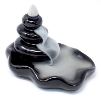 LARGE PEBBLES BACKFLOW INCENSE BURNER
