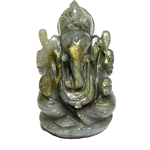 LABRADORITE GANESH CARVING