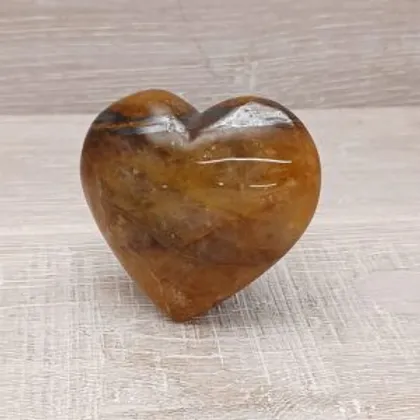 GOLDEN HEALER QUARTZ PUFF HEART