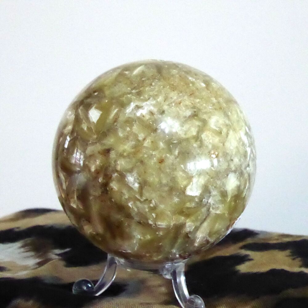 GREEN / GOLD MICA SPHERE