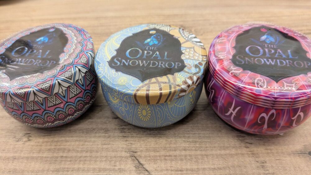 Individual tin candles- soya wax and can be personalised via colour and scent.