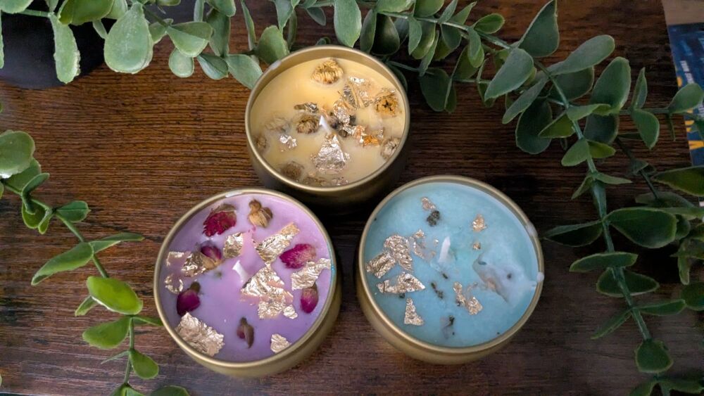 Bathroom awakening candles