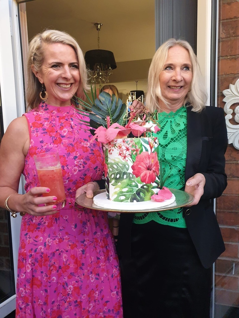A lady enjoying her cocktail birthday party in Nottingham
