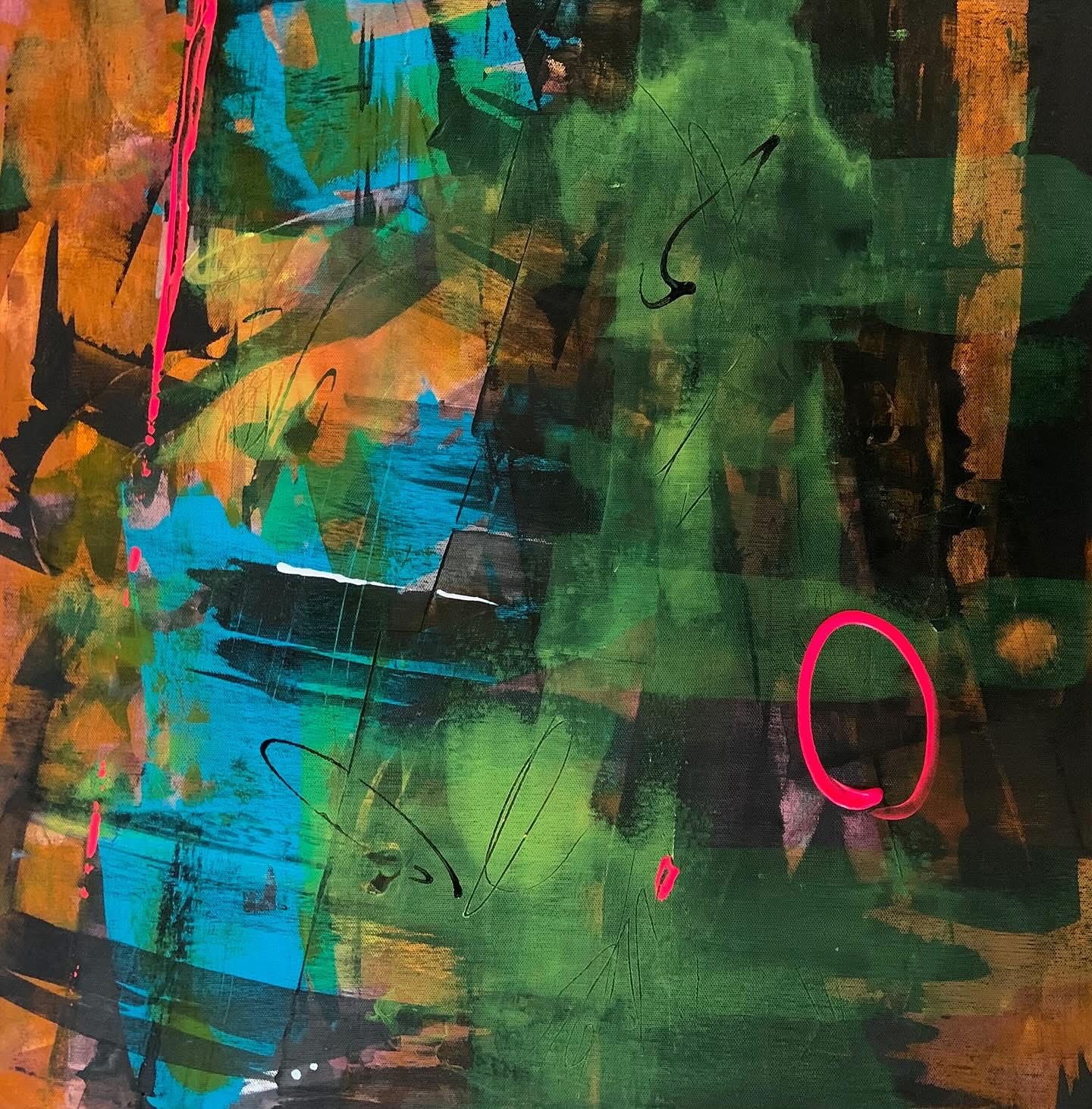 Abstract art in many colours. 