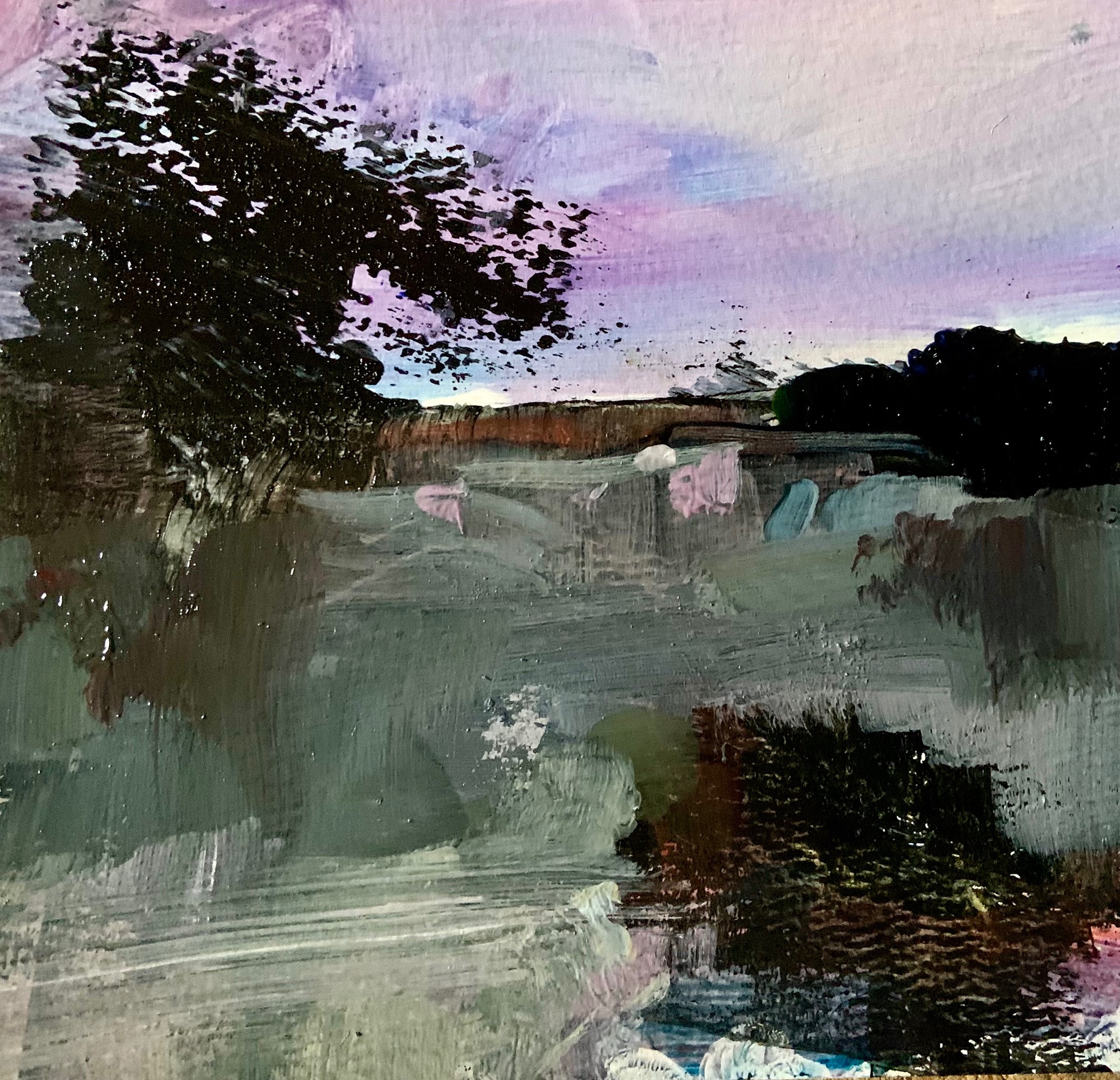 Loosely painted landscape 