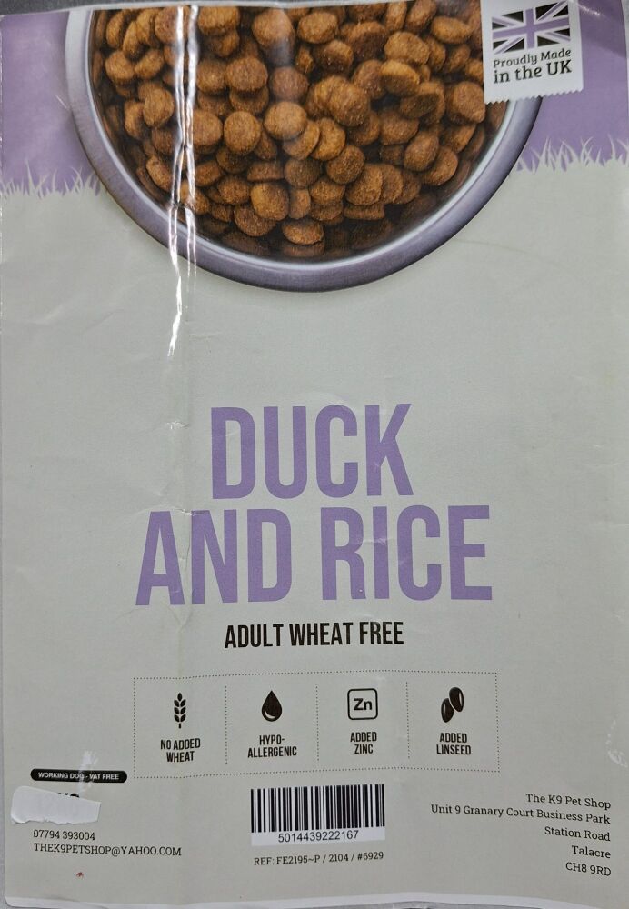 Duck & Rice - 2kg