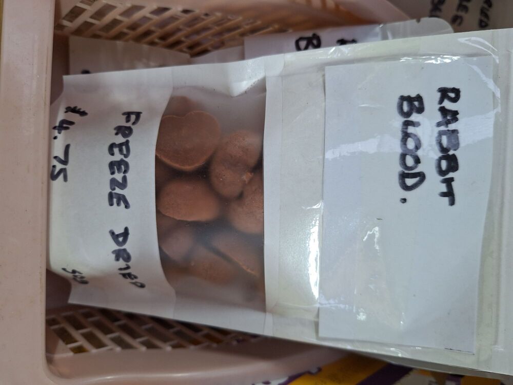 Freeze Dried Rabbit Blood