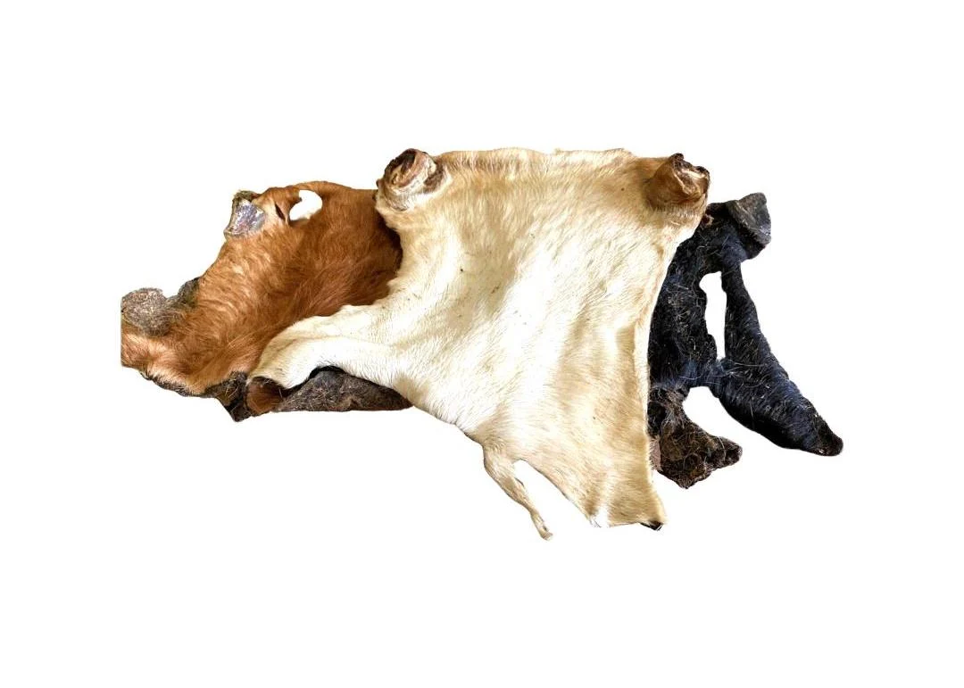 Beef Skin Plates with Hair