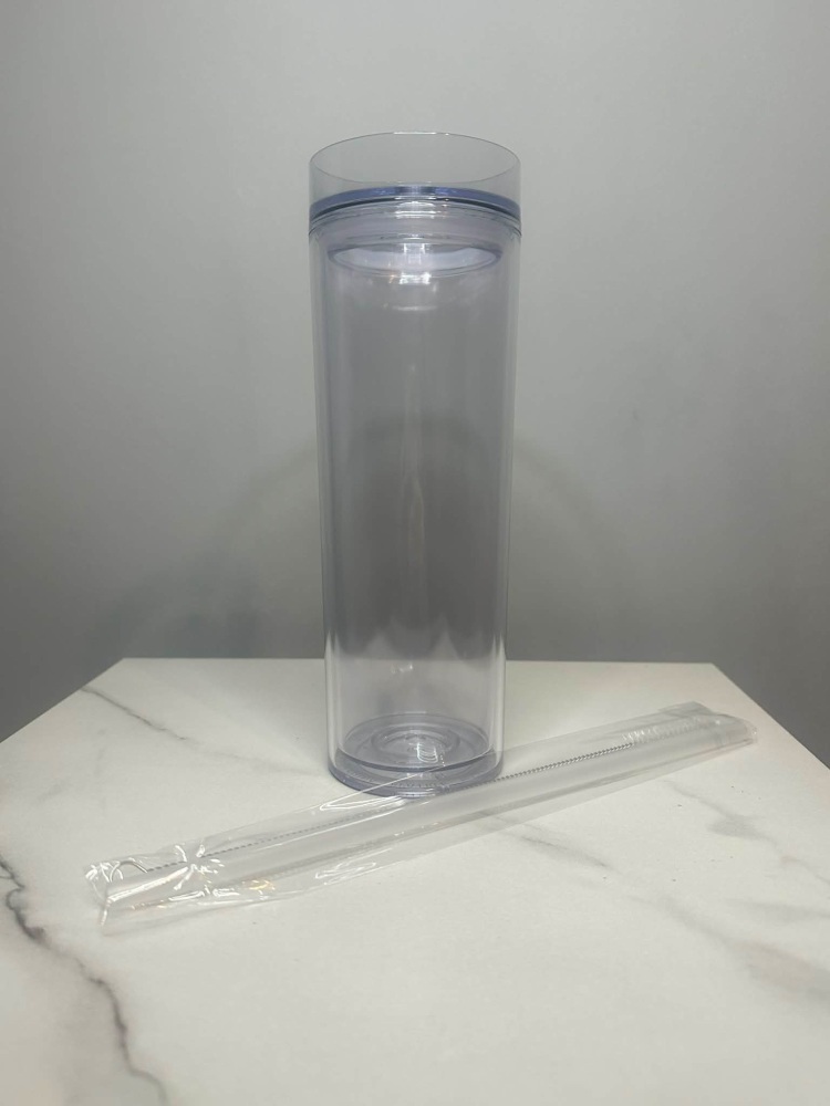 Personalised clear tumbler