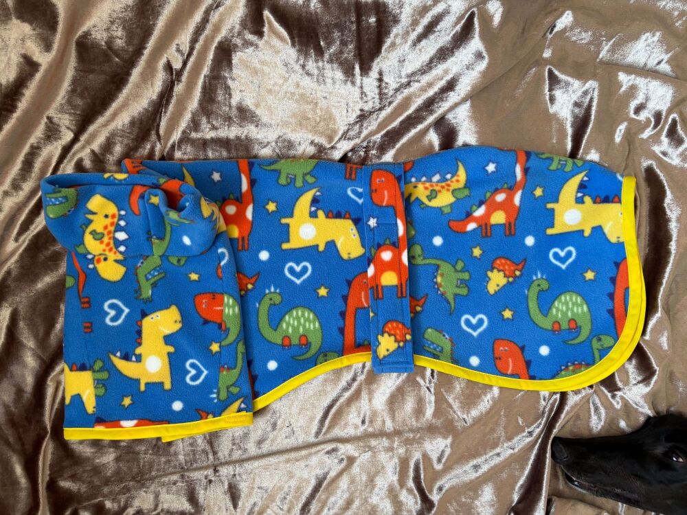 30 Inch Dinosaur Single Layer Fleece with Optional Harness Hole