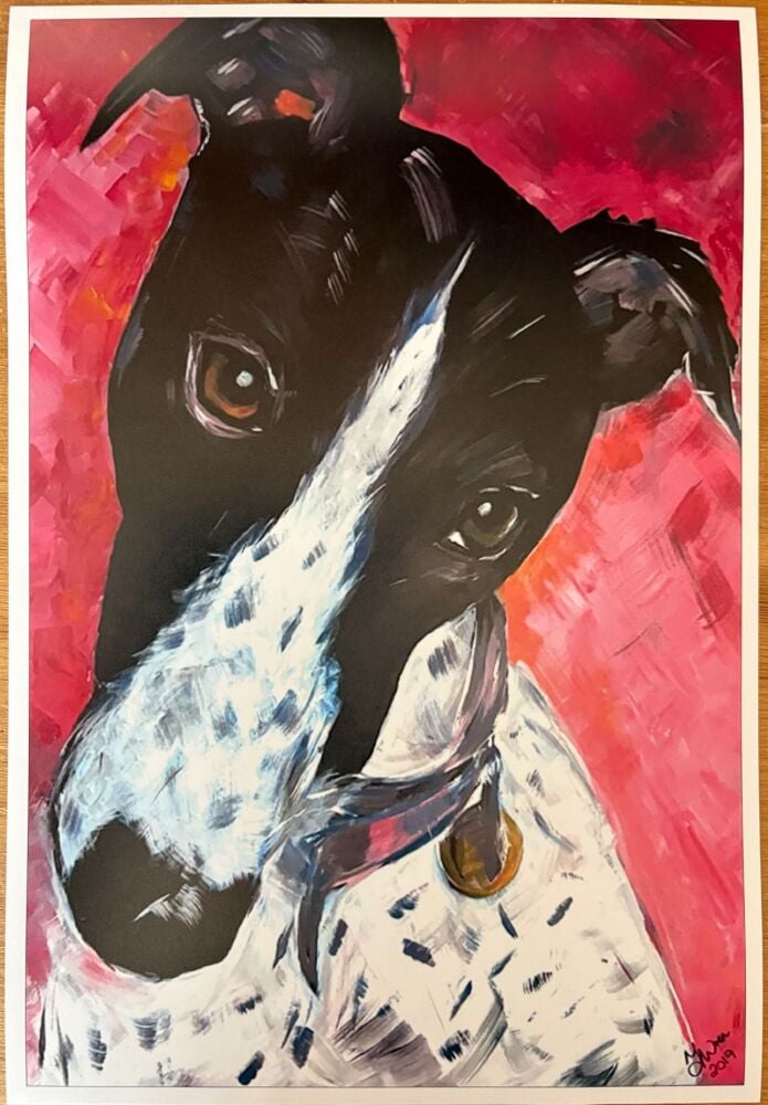 'Diamond' - High Quality Greyhound Art Print