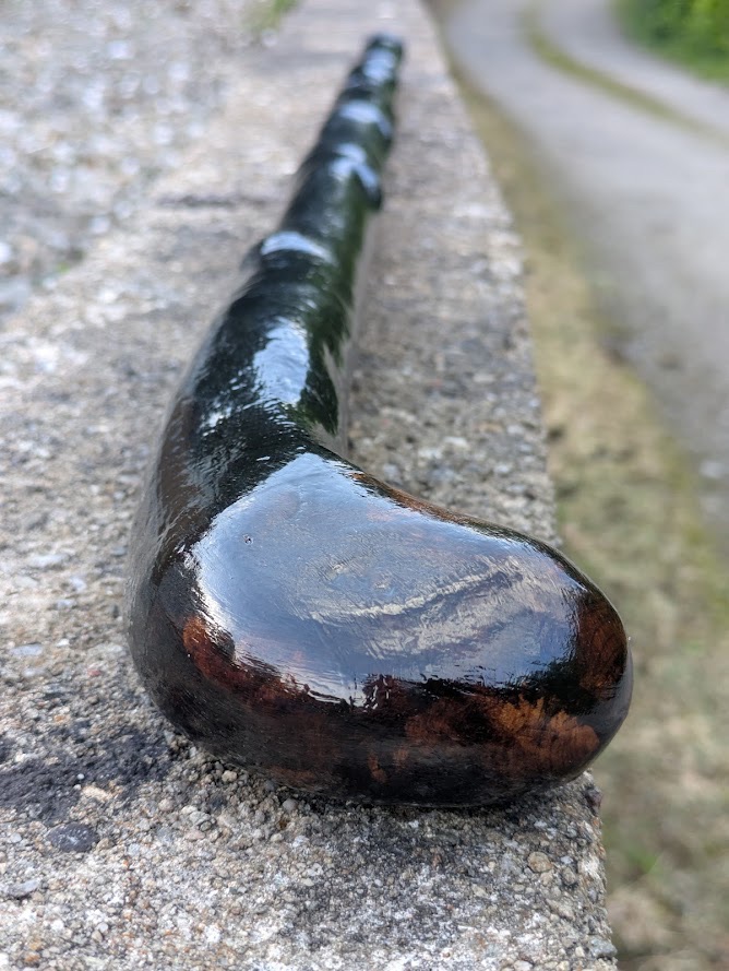 Irish Blackthorn & Rowan Walking Stick &ndash; Handcrafted Traditional walking stick
