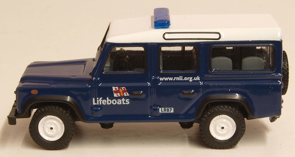 Oxford Diecast 76DEF014  Land Rover Defender Station Wagon RNLI