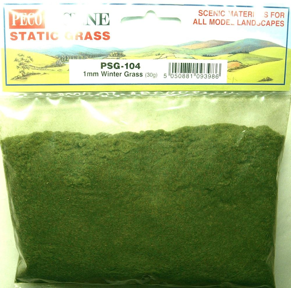 Peco Scene PSG-104  Static Grass 1mm Winter grass