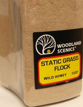 Woodland Scenics FL631  Static Grass  Wild Honey 100gm