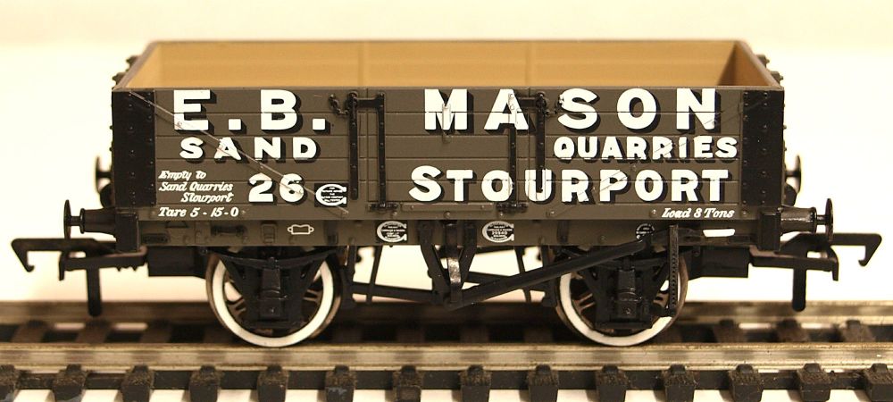 Bachmann 37038  5 Plank wagon 'E.B.Mason' Stourport