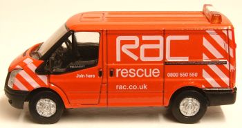 Oxford Diecast 76FT003  RAC New Ford Transit Van (L.Roof)
