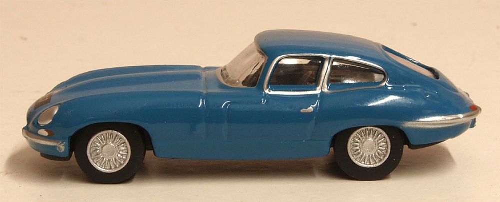  Oxford Diecast 76ETYP010  Jaguar E Type Coupe Bluebird Blue (Donald Campbe