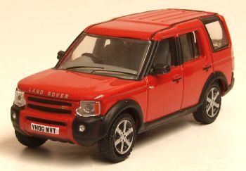 Oxford Diecast 76LRD008  Land Rover Discovery 3 Rimini Red Metallic