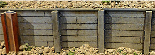 Chooch Enterprises 8608  Flexible Small Timber Retaining Wall