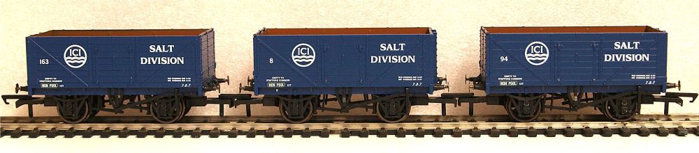 Oxford Rail GV6020  3 pack ICI Salt plank open wagon