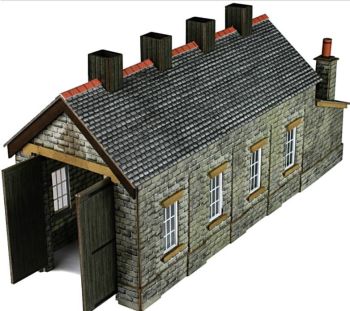 Metcalfe PN932  Engine shed (stone) single road