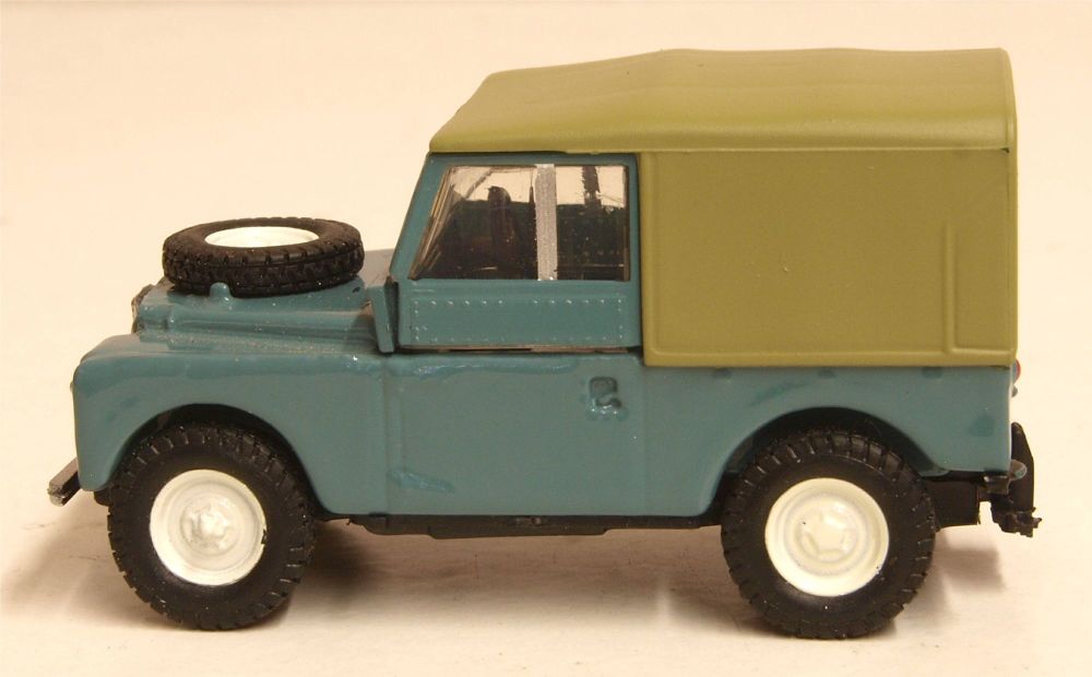   Oxford Diecast 76LAN188023  Land Rover Series 1 88 Canvas Marine Blue