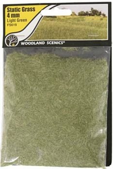 Woodland Scenics FS619  4mm Static Grass 'Light Green'