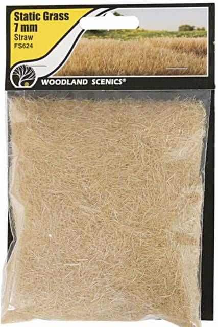 Woodland Scenics  FS624 7mm Static Grass 'Straw'