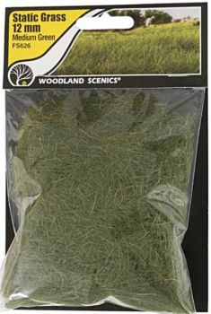 Woodland Scenics FS626  12mm Static Grass 'Medium Green'