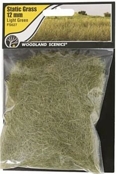 Woodland Scenics FS627  12mm Static Grass 'Light Green'