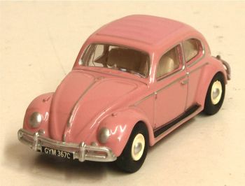 Oxford Diecast 76VWB011HK  VW Beetle Pink