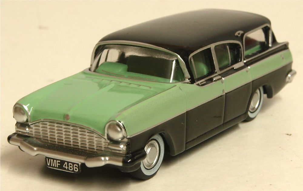  Oxford Diecast 76CFE008  Vauxhall Cresta Friary Estate Versailles Green/bl