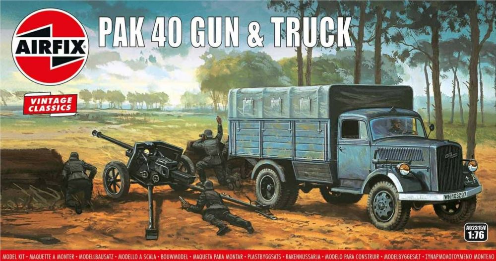  Airfix A02315V  Pak 40 Gun & Truck 1:76  