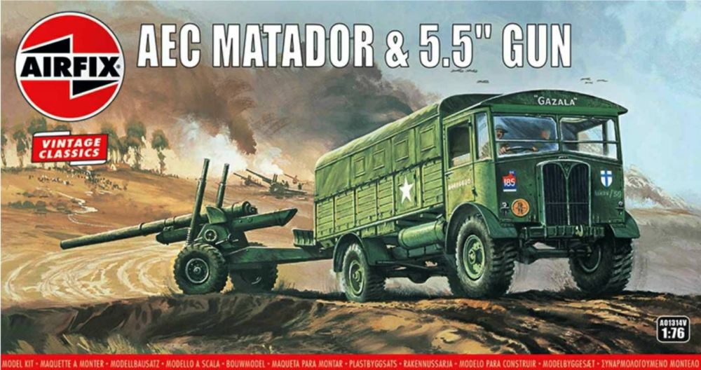  Airfix A01314V  AEC Matador & 5.5inch Gun 1:76  