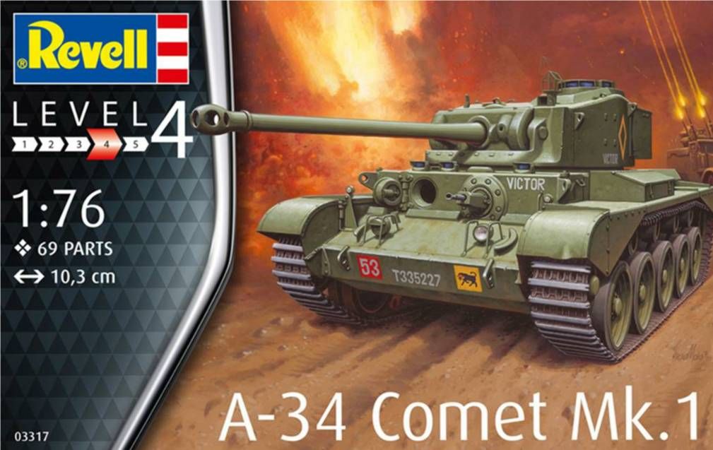 Revell 03317  WWII British A-34 Comet Mk.1 1:76