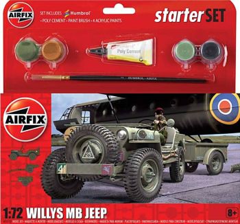 Airfix A55117  Willys MB Jeep Starter Set 1:72