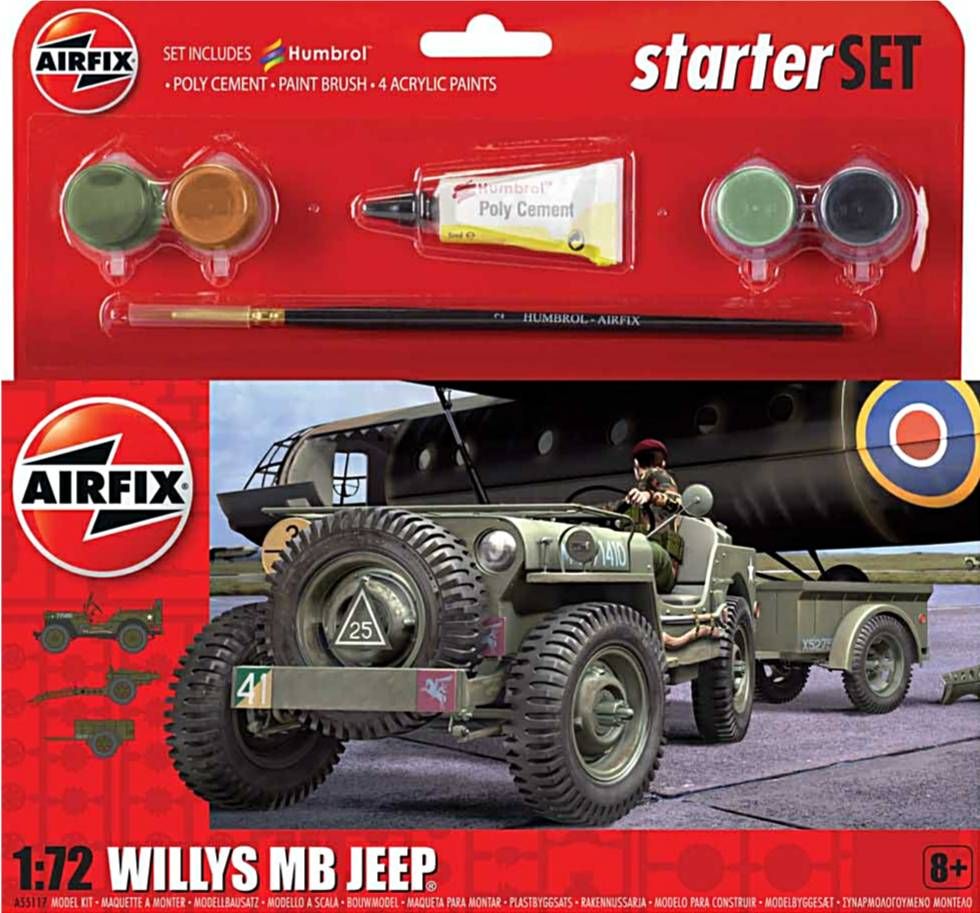 Airfix A55117  Willys MB Jeep Starter Set 1:72