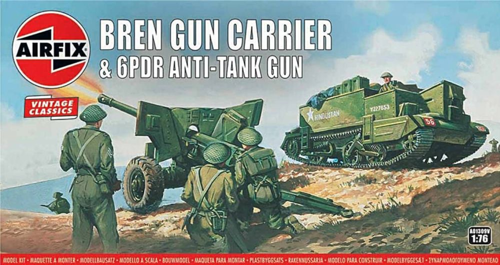   Airfix A01309V  Bren Gun Carrier & 6PDR Anti-Tank Gun 1:76  