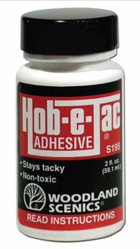 Woodland Scenics S195  Hob-E-Tac Adhesive 2 Oz