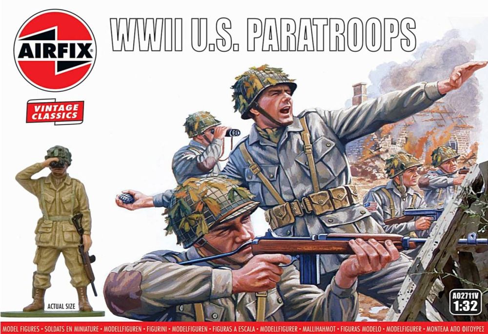    Airfix A02711V  WWII U.S. Paratroops (14 pcs)