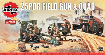 Airfix A01305V  25PDR Field Gun & Quad 1:76